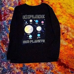 Astronomy long sleeve t 10/12 L kids